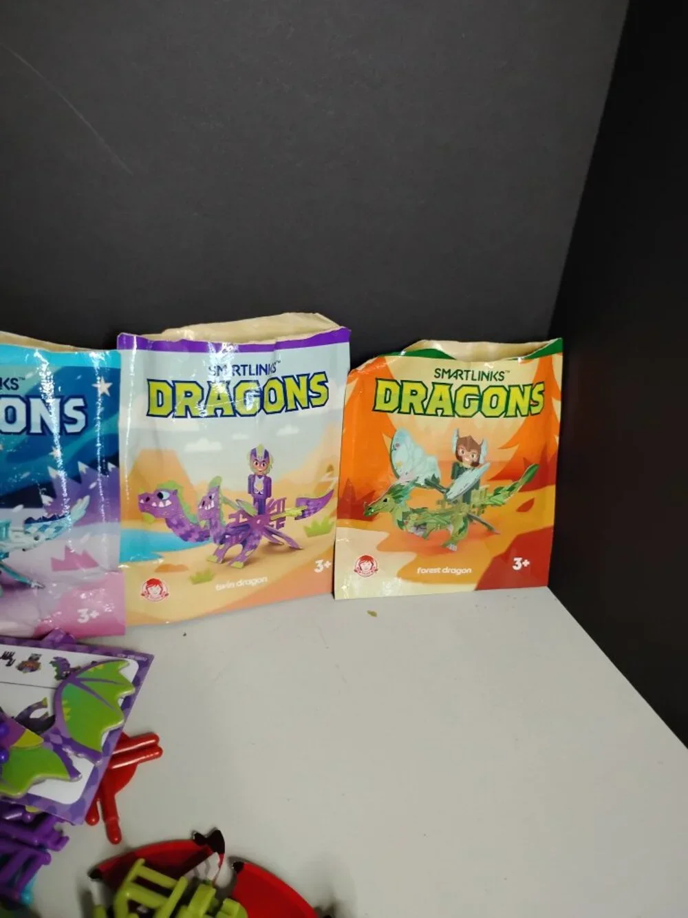 Wendy's Smartlinks Dragons Lot of 6 Toys 2020